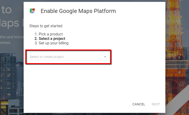 How to generate Google Maps API Key