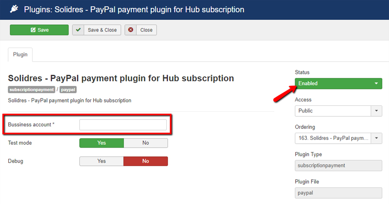 How to configure subscription and commission in Hub plugin