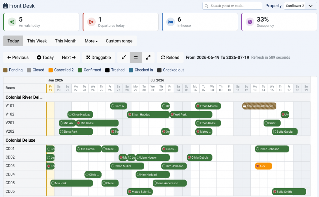 Meet Front Desk & Dashboard — your calendar and reports, rebuilt (image 1)